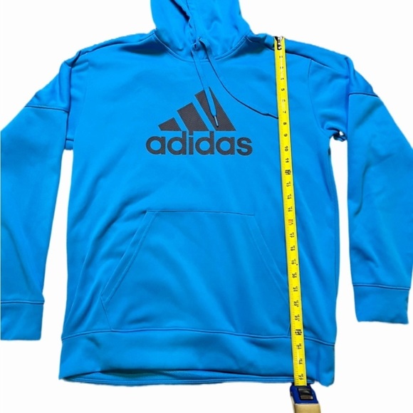 Mens Blue Adidas Hoodie- Mens Cream Colored Polo Shirt - Picture 2 of 6